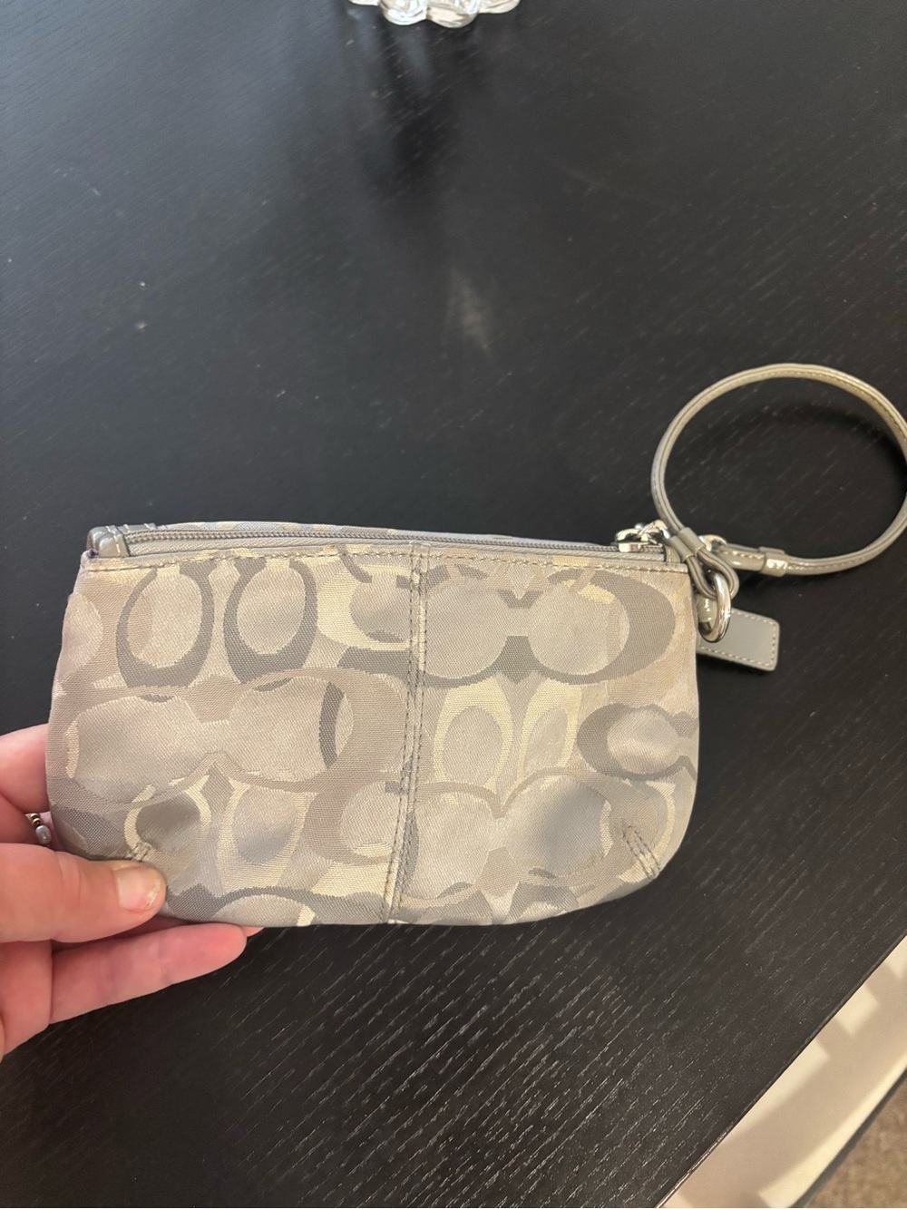 Coach Y2K turn lock Gray Signature
Wristlet - Picture 2 of 9